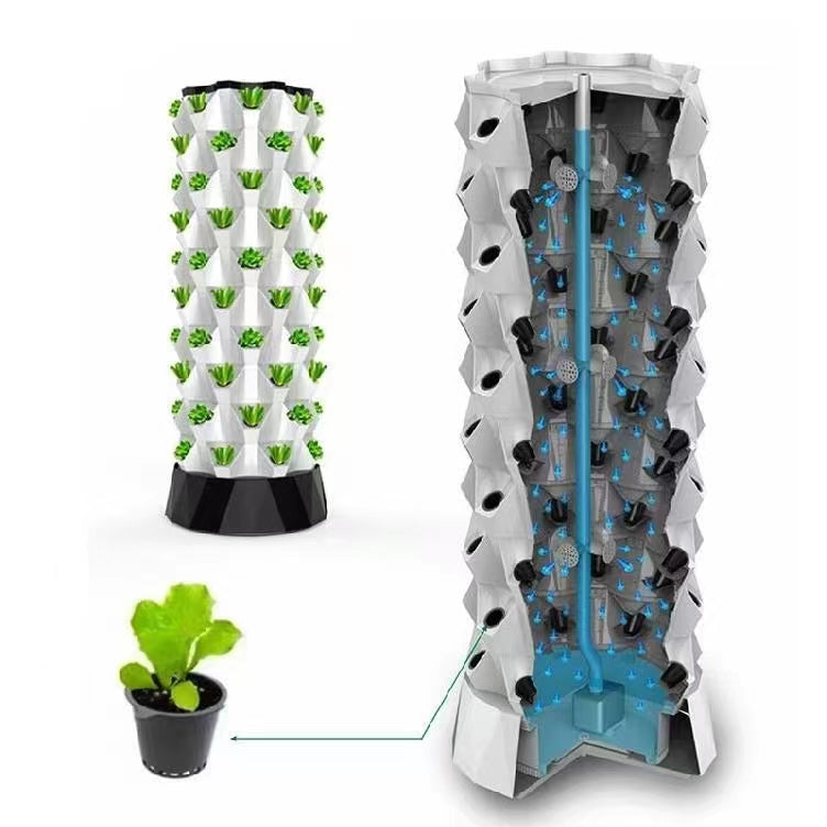 Pineapple Tower - 2025 New Design of Indoor and Outdoor Multi-layer Hydroponic Tower Soilless Cultivation Irrigation System