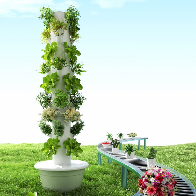 Titan Tower - Organic Aeroponic Planting Tower Vegetable Planting Pot Soilless Cultivation Equipment Garden Vegetable Hydroponic Tower System 12 and 13 layers