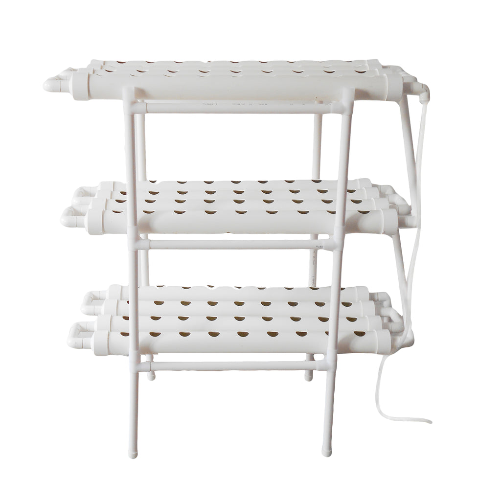 NFT Indoor Greenhouse Hydroponic Grow System Vertical Plant Lettuce Strawberry 108 Holes