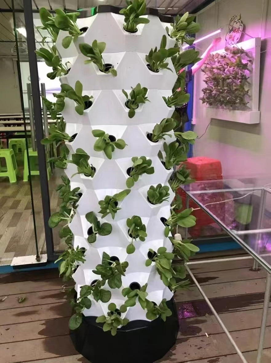 Pineapple Tower - 2025 New Design of Indoor and Outdoor Multi-layer Hydroponic Tower Soilless Cultivation Irrigation System