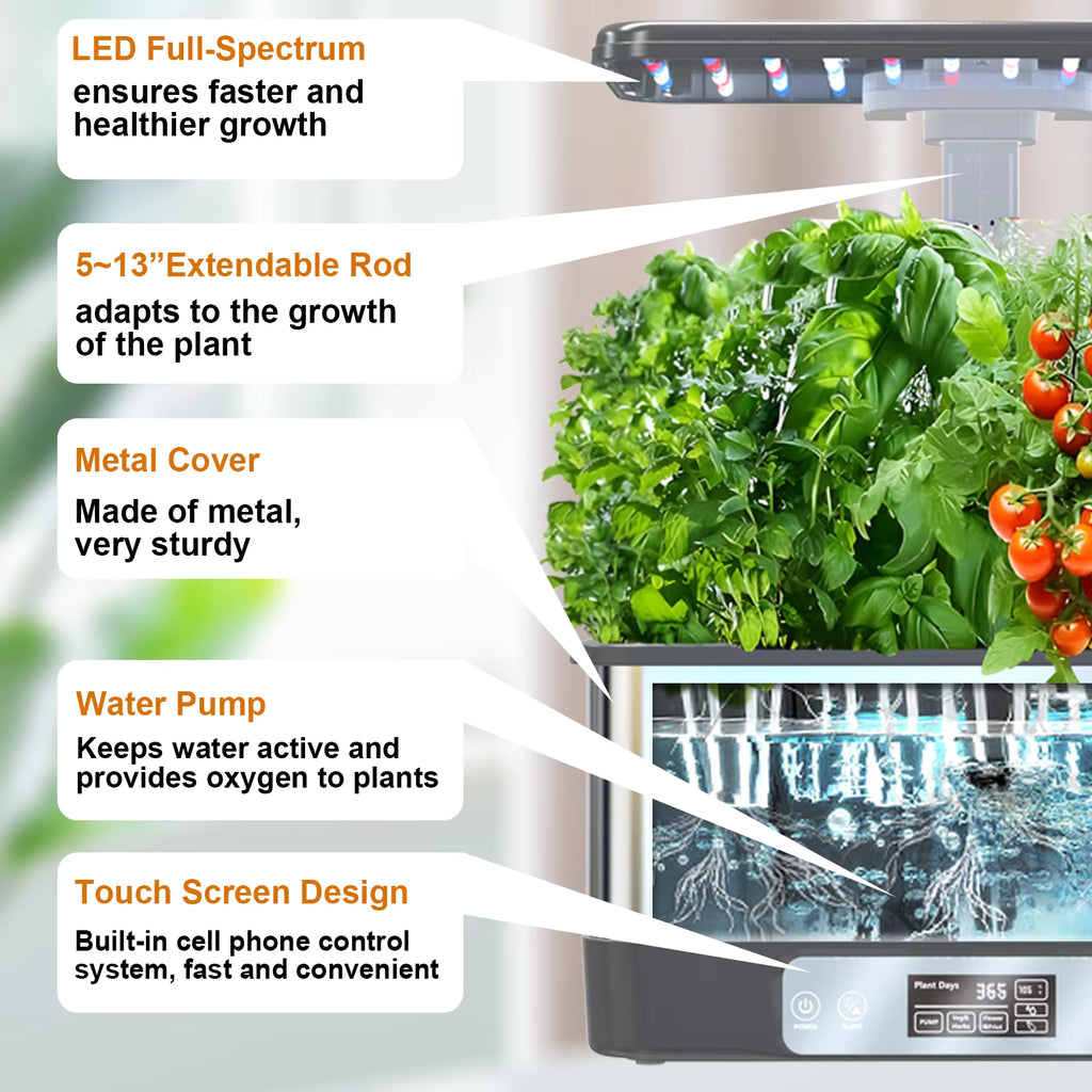 Wi-Fi Garden 2 - Smart Hydroponics Growing Systems Plant Seed Growing Smart Plant Growth System With Plant Growth Light