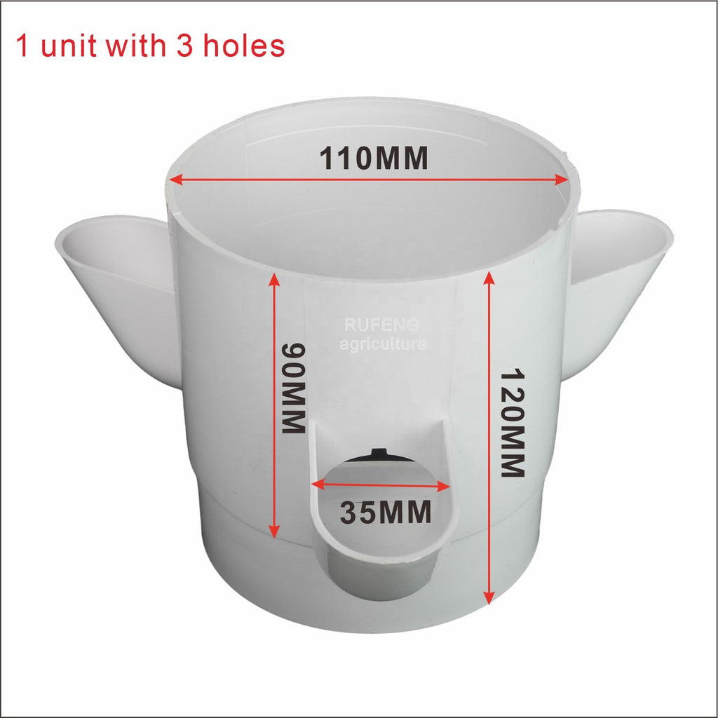 Mini Hydroponics Tower - 45 Holes Vertical Growing Systems Hydroponic Towers for Strawberry Tomato Lettuce Cabbage Vertical Tower Hydroponic Outdoor