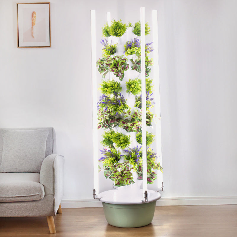 Titan Tower with LED Lights - 9 Floor With Light Hydroponic Greenhouse Vertical Aeroponics Towers Garden Growing Systems Multilayer Vertical Aeroponics Tower